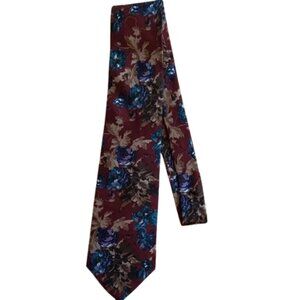 Salvatori Made in USA 100% Silk Floral Necktie | Vintage-Inspired
